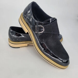 ZANZARA Courbet Cap Toe Casual Slip-on Loafers Oxford black Shoes for Men size 8